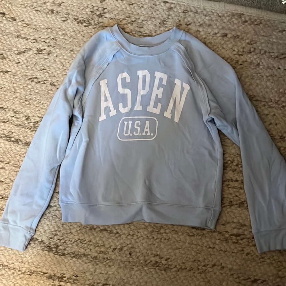 Xs light blue target crew neck